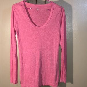 Gap light pink long sleeve shirt